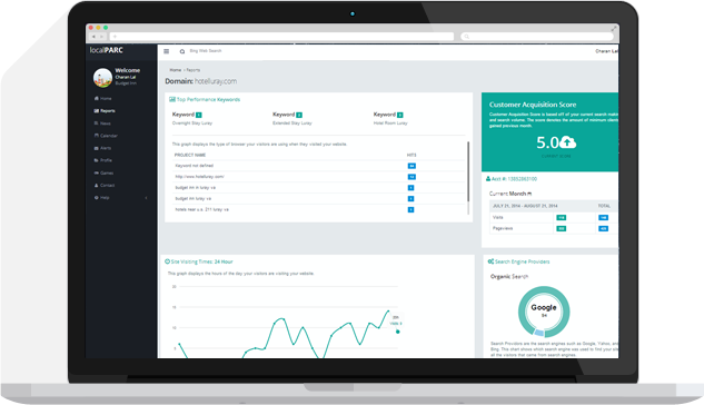 Device Showing Local PARC Dashboard